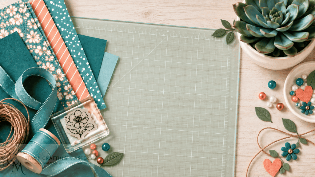Card making workspace for Stamp Crafting Masters card making classes in Alamogordo