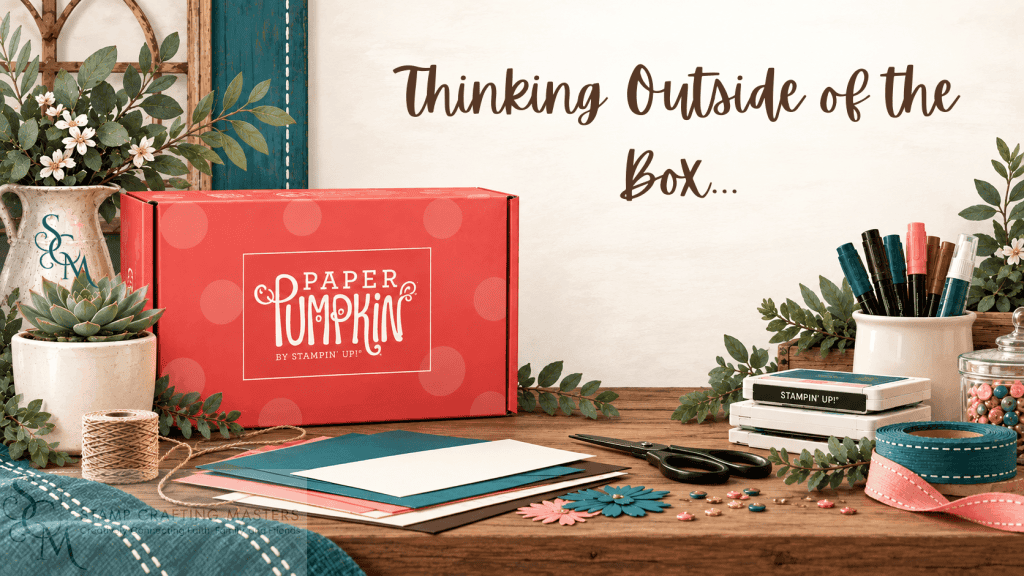 Paper Pumpkin Alternative Cards Class with Paper Pumpkin box and card-making supplies